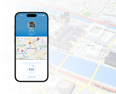 100 days of UI Challenge: day 20 - location tracker daily ui delivery map map design native mobile native mobile app product design tracker design ui ui design uxui