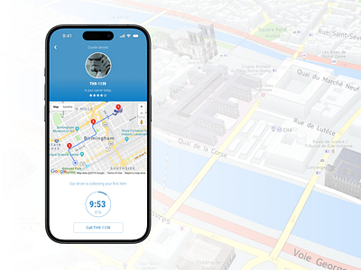 100 days of UI Challenge: day 20 - location tracker daily ui delivery map map design native mobile native mobile app product design tracker design ui ui design uxui