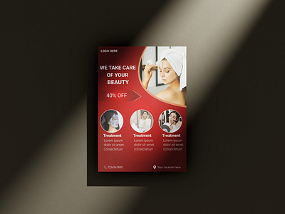 Creative Spa and beauty saloon flyer design beauty flyer beauty parlor beauty salon salon spa and beauty spa and beauty care spa brochure spa flyer spa flyer template