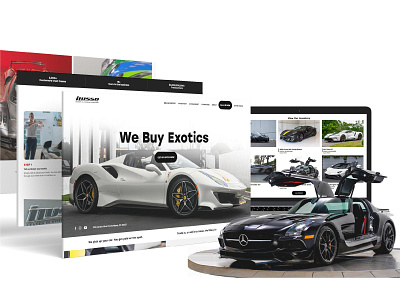 iLusso Car Website Design ui