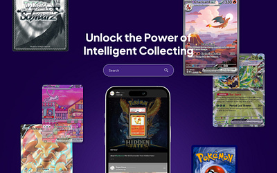 TCG, Card Collection Landing Page, Trading Cards UX/UI cards uxui collecting cards tcg trading cards trading cards ui