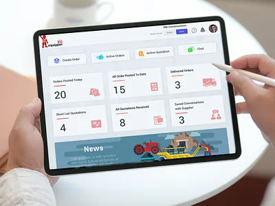 Backend Design - Equipper App animation branding figma graphic design php ui ux