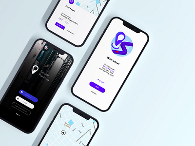 UI/UX design for Social Parking App app design buenos aires figma interface mobile app parking app prototype responsive social parking ui uiux design ux