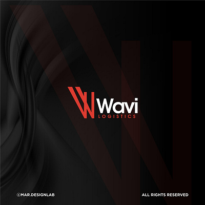 Wavi Logistics Brand Logo branding logo ui