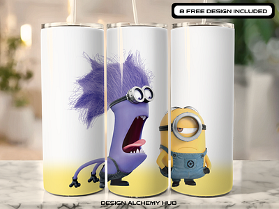 Minion 20oz Sublimation Tumbler Wrap 20oz sublimation amazon etsy graphic design gumroad minion minion tumbler wrap minions redbubble sublimation tumbler wrap sublimation tumbler wraps tumbler wrap tumblers