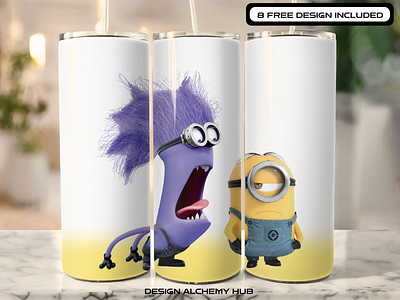 Minion 20oz Sublimation Tumbler Wrap 20oz sublimation amazon etsy graphic design gumroad minion minion tumbler wrap minions redbubble sublimation tumbler wrap sublimation tumbler wraps tumbler wrap tumblers