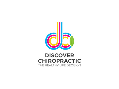 Discover Chiropractic a logo branding design graphic design illustration logo typography ui ux vector