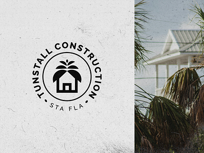 Palm House branding bungalow construction contractor home builder logomark palm palm house palm tree