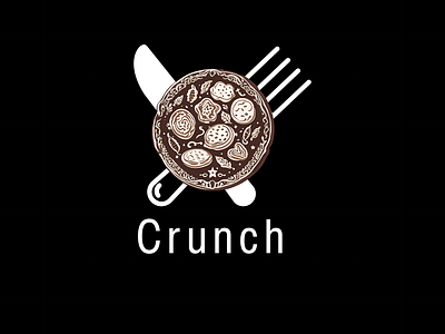 Crunch branding design graphic design logo logodesign typography