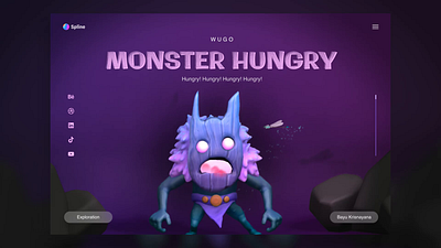 Monster Hunt branding design illustration logo mobile design ui uiux web web design webdesign