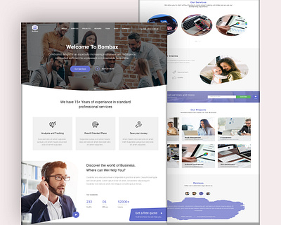 Bombax - Business WordPress Theme branding graphic design logo responsive design ui ux web design wordpress