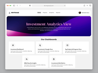 All-in-One Dashboard - Landing page analytics app design card card design dashboard graphs investment mac design macbook product project reports ui ui crad ui design ux web design web page website design wireframe