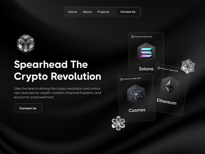 Spearhead the Crypto Revolution crypto ui web design web3 website