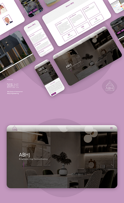 Website Design - Abhj Engineering branding ui web web design website website desgin wordpress