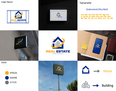 Real Estate Logo 3d animation artwork branding graphic design icon illustration inspiration logo motion graphics ui