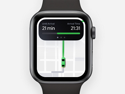 Experimenting with Apple Watch design ⌚️ app apple branding concept design graphic design ios logo taxi uidesign uxdesign uxui watch