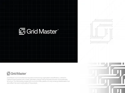 Grid Master™ logo. app icon brand design brand logo branding design geomatric logo graphic design grid logo icon logo logo desgin visual identity