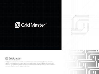 Grid Master™ logo. app icon brand design brand logo branding design geomatric logo graphic design grid logo icon logo logo desgin visual identity
