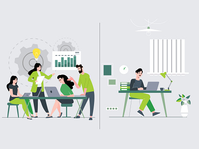 Discussion in Office, Conference Room 2d animation adobe after effects animation character conference design discussion group illustration illustrator infographics motion design motion graphics office photoshop room vector