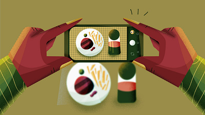 Food and Technology! animation art branding design dribbleart artwork graphic design illustration inspiration logo ui
