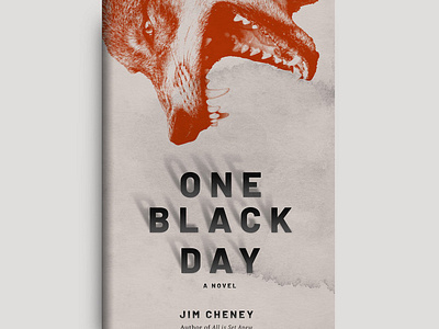 Book Cover Design: One Black Day book cover cover design graphic design typography