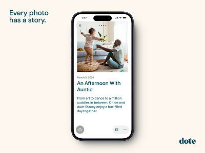 AI Photo Journal ai app clean mobile photo app photo journal product design scrapbook share ui ui ux