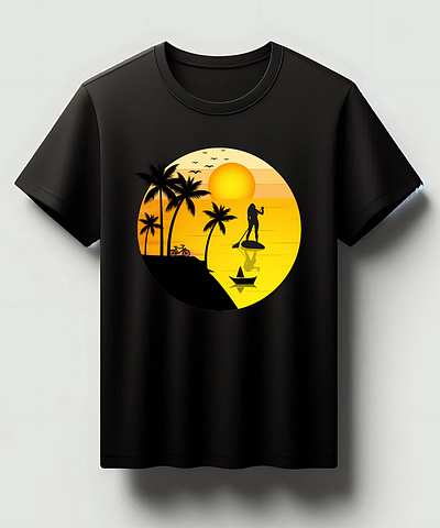 Summer, Beach T-Shirt design animation beach t shirt design graphic design illustration outdoor t shirt outdoor t shirt design paddle board design paddle board t shirt t shirt t shirt design typography design typography t shirt vintage design vintage t shirt vintage t shirt design