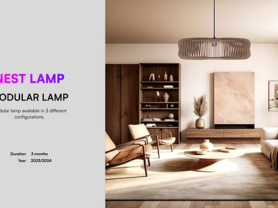 NEST LAMP 3d design 3d modeling blender keyshot lamp minimalism nest design product design render wood wood design