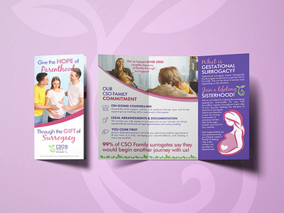 Canadian Surrogacy Options Brochures branding brochure design graphic design marketing print material