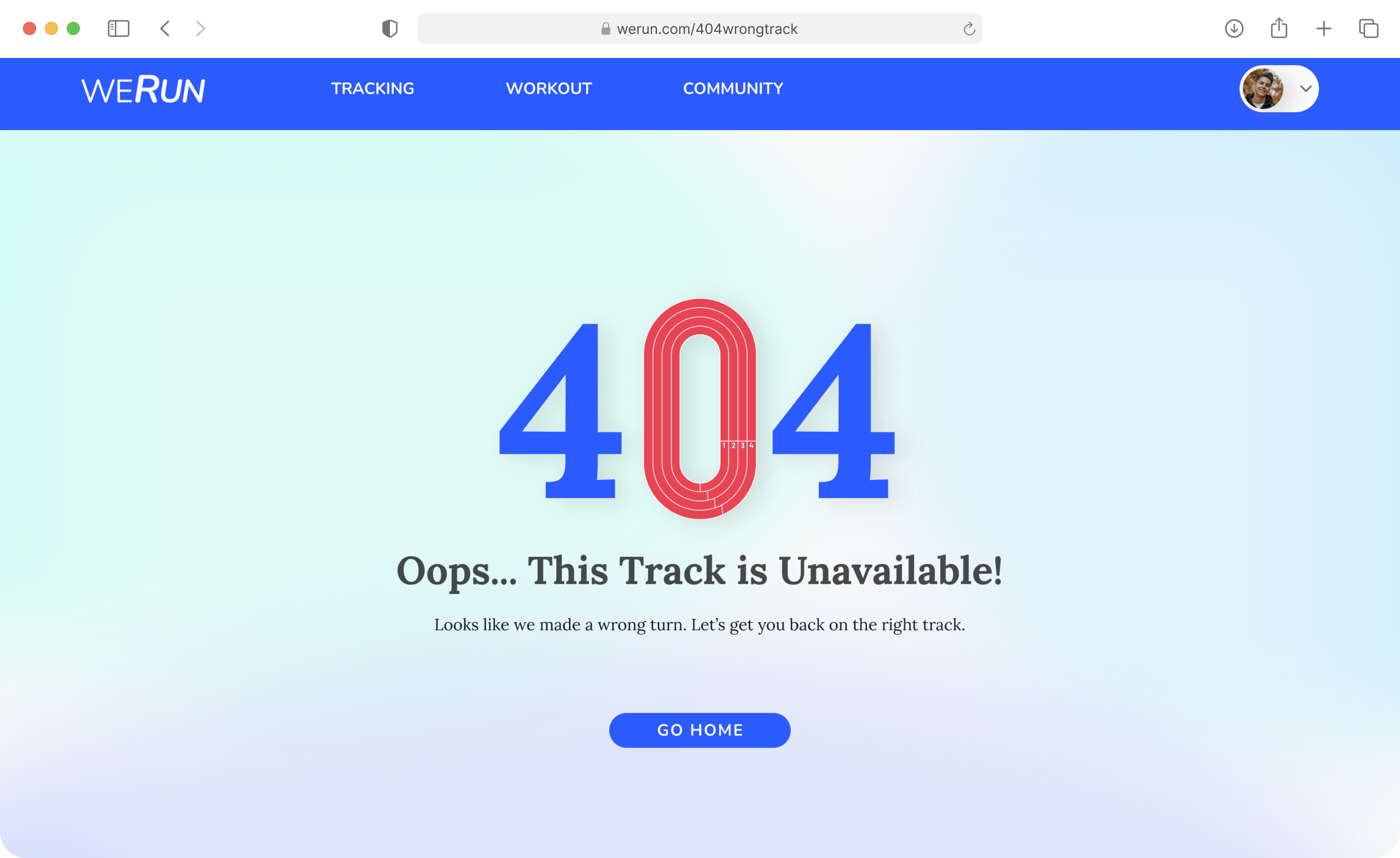 404 Error Page 404 dailyui design error fitness practice ui ux