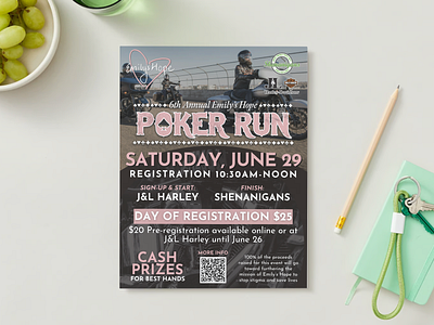 Event Poster - Poker Run event graphic design poster