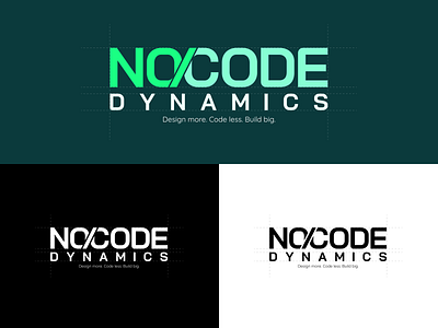 NO-CODE Agency Logo Ideas aleksandarilic branding design logo nocodeagency nocodeagencylogodesign nocodedynamics nocodelogodesign product ui webflow webflowdesign