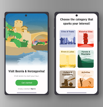 Travel Agency Mobile UI Design branding graphic design ui