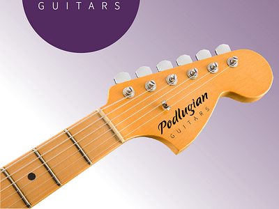 Guitar Brand Logo Design branding graphic design guitar logo music