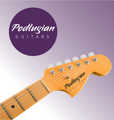 Guitar Brand Logo Design branding graphic design guitar logo music