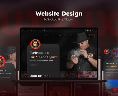 To' Makao Fine Cigars · Website UI/UX Design cigars ecommerce figma ui uiux website website design wordpress