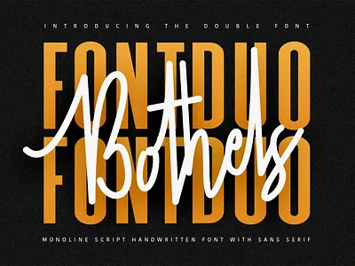 Bothels Font Duo animation branding design double font font font duo fonts graphic design illustration logo nostalgic ui