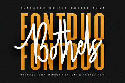 Bothels Font Duo animation branding design double font font font duo fonts graphic design illustration logo nostalgic ui