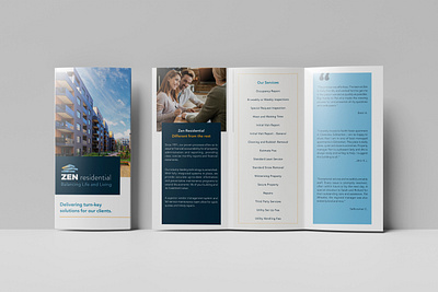 Real Estate Tri-fold Brochure branding brochure content writing copywriting design graphic design layout presentation real estate tri fold writing