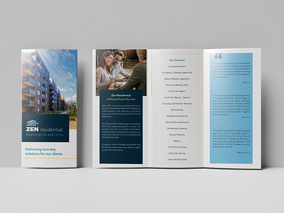 Real Estate Tri-fold Brochure branding brochure content writing copywriting design graphic design layout presentation real estate tri fold writing