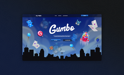 Gumbo.gg Website Design gambling website design ui uiux ux website website design