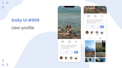 Daily UI #006: User Profile app dailyui design instagram mobile mobile app profile social social app ui