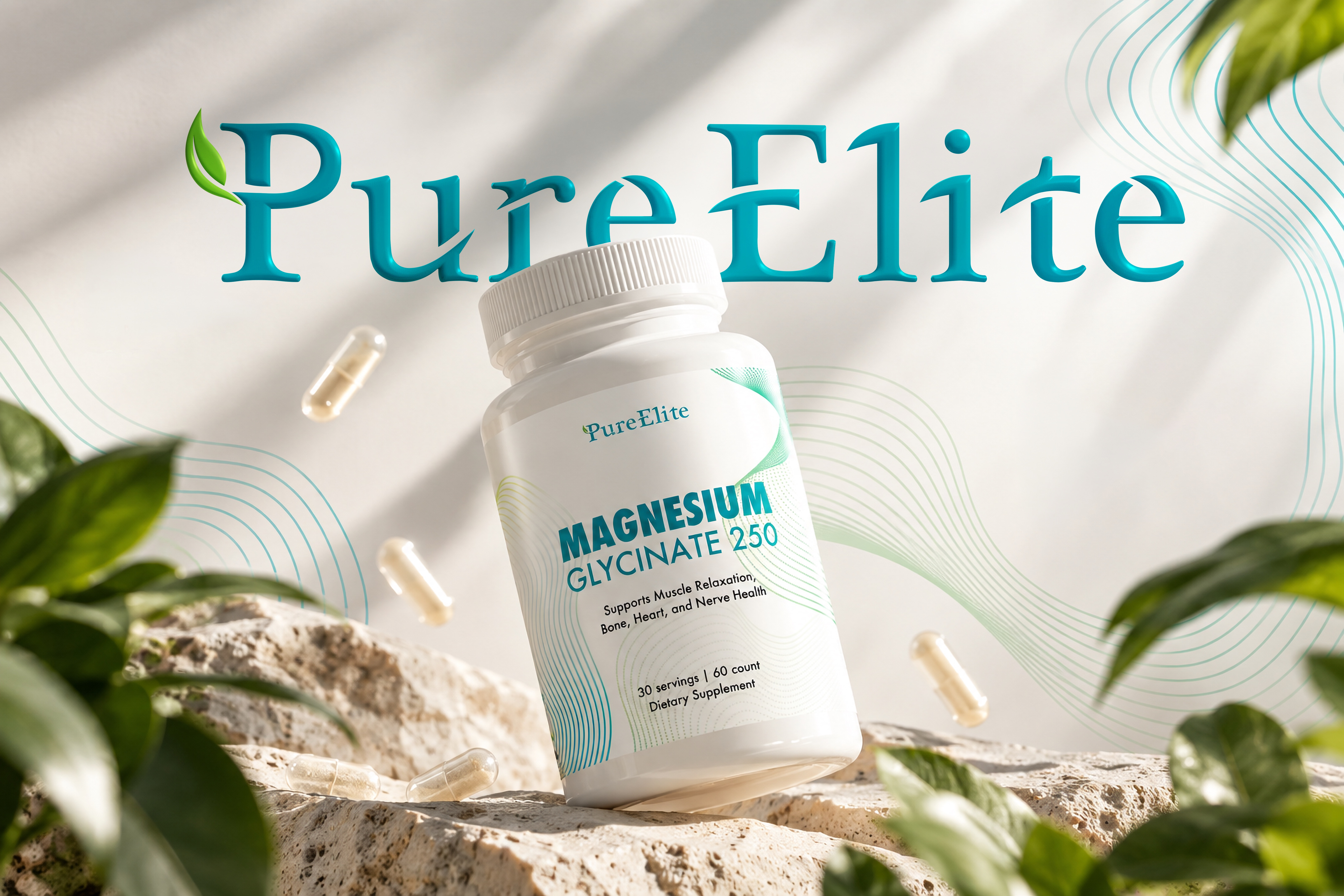 PURE ELITE — Supplements Brand Identity brandguide branding logo supplements