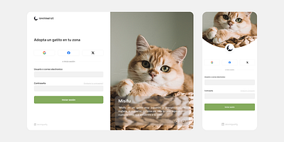 Daily UI #001 : Login Page cats dailyui design login logo responsive ui web