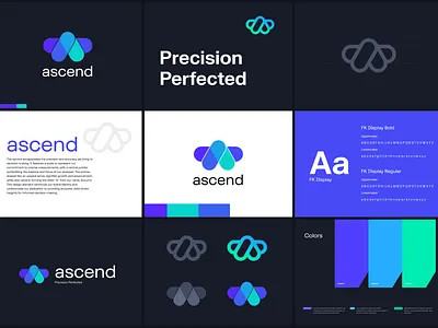 Ascend Logo design 3d 3d animation ascend blue brand design branding color palette design fk display graphic design identity design illustration logo mobile design motion graphics typography ui uiux design vector web design
