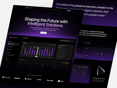 NovaMind.AI - AIaaS Landing Page ai ai generator ai landing page ai landing page design branding design desktop landing page landing page design page product design ui ui design uidesign uitrends uiux uiuxdesign uiuxtrend uiuxtrends web design