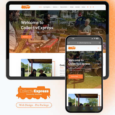 Web Design: CollectivExpress - Pro Package custom website