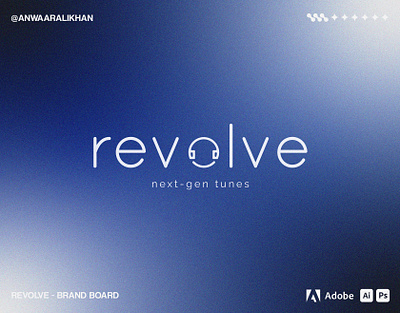 REVOLVE - BRAND BOARD abstract brand board brand design branding design graphic design logo logo design