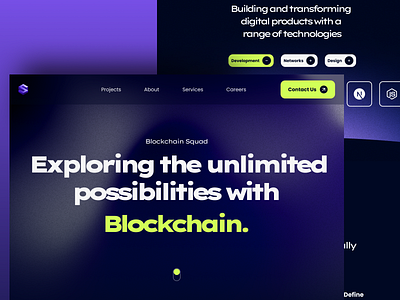 Blockchain Squad - Website agency blockchain ui web web design