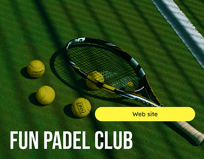 Padel tennis main page main page sport ui website